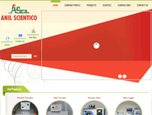 Tablet Screenshot of anilscientico.com
